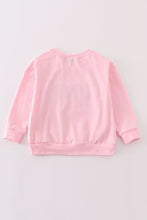 Load image into Gallery viewer, Pink valentine's day love french knot mom&me top