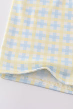 Load image into Gallery viewer, Blue he is risen cross embroidery boy set