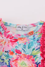 Load image into Gallery viewer, Magenta vibrant floral print girl bubble