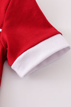 Load image into Gallery viewer, Red sooners embroidery boy bubble