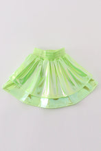 Load image into Gallery viewer, Chartreuse girl ruffle laser skorts