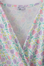 Load image into Gallery viewer, Purple floral print women dress