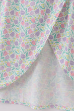 Load image into Gallery viewer, Purple floral print women dress