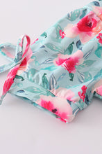 Load image into Gallery viewer, Blushing rose garden print girl 2pc swimsuit