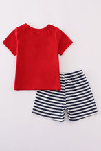 Load image into Gallery viewer, Red Atlanta Applique Shorts Set