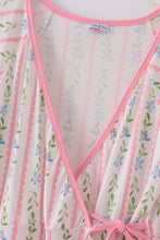 Load image into Gallery viewer, Pink floral print mom ruffle dress