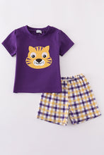 Load image into Gallery viewer, Purple gold LSU applique set