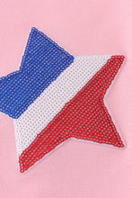 Load image into Gallery viewer, Pink star sequin mom&me top