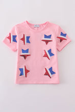 Load image into Gallery viewer, Pink star sequin mom&me top