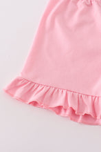 Load image into Gallery viewer, Tea floral bow ruffle shorts set