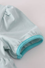 Load image into Gallery viewer, Sky princess embroidery ruffle dress