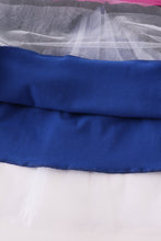 Load image into Gallery viewer, Sapphire blue princess embroidery ruffle dress