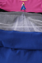 Load image into Gallery viewer, Sapphire blue princess embroidery ruffle dress