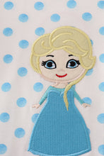 Load image into Gallery viewer, Blue character applique romper