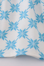 Load image into Gallery viewer, Blue character embroidery bow ruffle shorts set