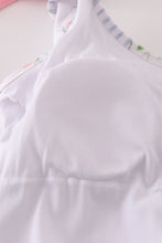 Load image into Gallery viewer, Floral stripe bow swimsuit -Adult UPF50+