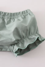 Load image into Gallery viewer, Fall floral print ruffle bloomer set