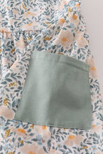 Load image into Gallery viewer, Fall floral print ruffle pants set