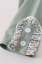 Load image into Gallery viewer, Fall floral print ruffle pants set