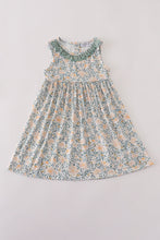 Load image into Gallery viewer, Fall floral print ruffle mom&me dress