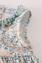 Load image into Gallery viewer, Fall floral print ruffle mom&me dress