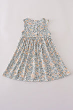 Load image into Gallery viewer, Fall floral print ruffle mom&me dress