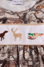 Load image into Gallery viewer, Hunting dog deer duck embroidery ruffle pants set