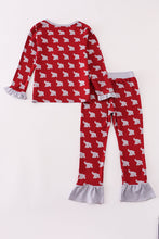 Load image into Gallery viewer, Alabama roll tide elephant print bamboo pajamas set