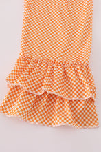 Load image into Gallery viewer, Orange Tennessee go vols applique ruffle pants set