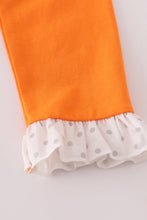 Load image into Gallery viewer, Orange Tennessee go vols embroidery ruffle pants set