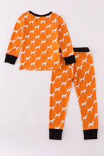 Load image into Gallery viewer, Orange Tennessee bamboo pajamas set