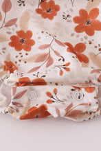 Load image into Gallery viewer, Fall floral print smocked bubble