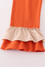 Load image into Gallery viewer, Rust isaiah embroidery ruffle pants set