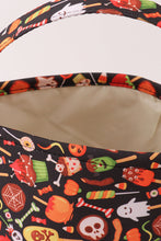 Load image into Gallery viewer, Black halloween print basket