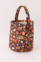 Load image into Gallery viewer, Black halloween print basket