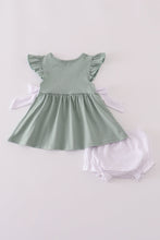 Load image into Gallery viewer, Sage ruffle bloomer set