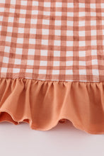 Load image into Gallery viewer, Fall floral print turkey pumpkin embroidery 3pc set