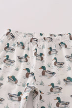 Load image into Gallery viewer, Green duck print pants set