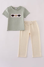 Load image into Gallery viewer, Puppy embroidery smocked pants set
