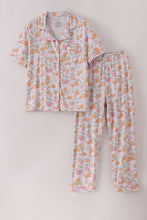 Load image into Gallery viewer, Pink pumpkin bamboo mom pajamas set