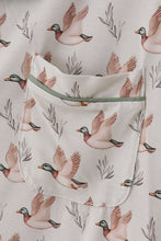 Load image into Gallery viewer, Green duck print bamboo mom pajamas set