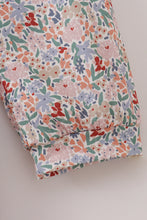 Load image into Gallery viewer, Blue floral print ruffle mom dress