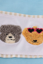 Load image into Gallery viewer, Blue puppy french knot pants set