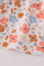 Load image into Gallery viewer, Floral print smocked ruffle pants set