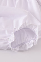 Load image into Gallery viewer, Pink bow smocked bubble