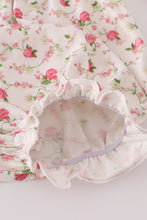 Load image into Gallery viewer, Pink rose hand smocked bubble