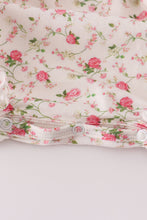 Load image into Gallery viewer, Pink rose hand smocked bubble