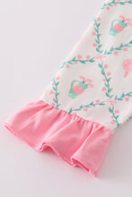 Load image into Gallery viewer, Pink golf print ruffle dress