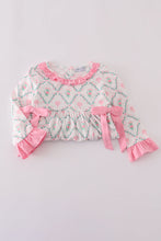 Load image into Gallery viewer, Pink golf print ruffle dress