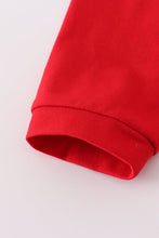 Load image into Gallery viewer, Red santa claus smocked stripe pants set